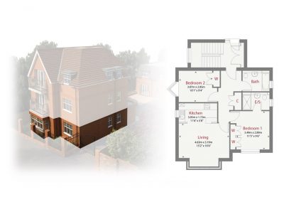 Plot 1 - Ransley House New Build Apartments Epsom Surrey
