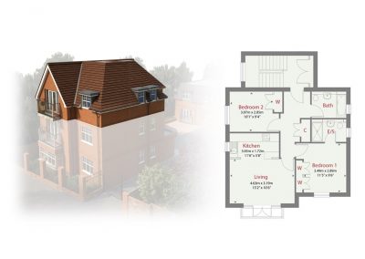 Plot 3 - Ransley House New Build Apartments Epsom Surrey